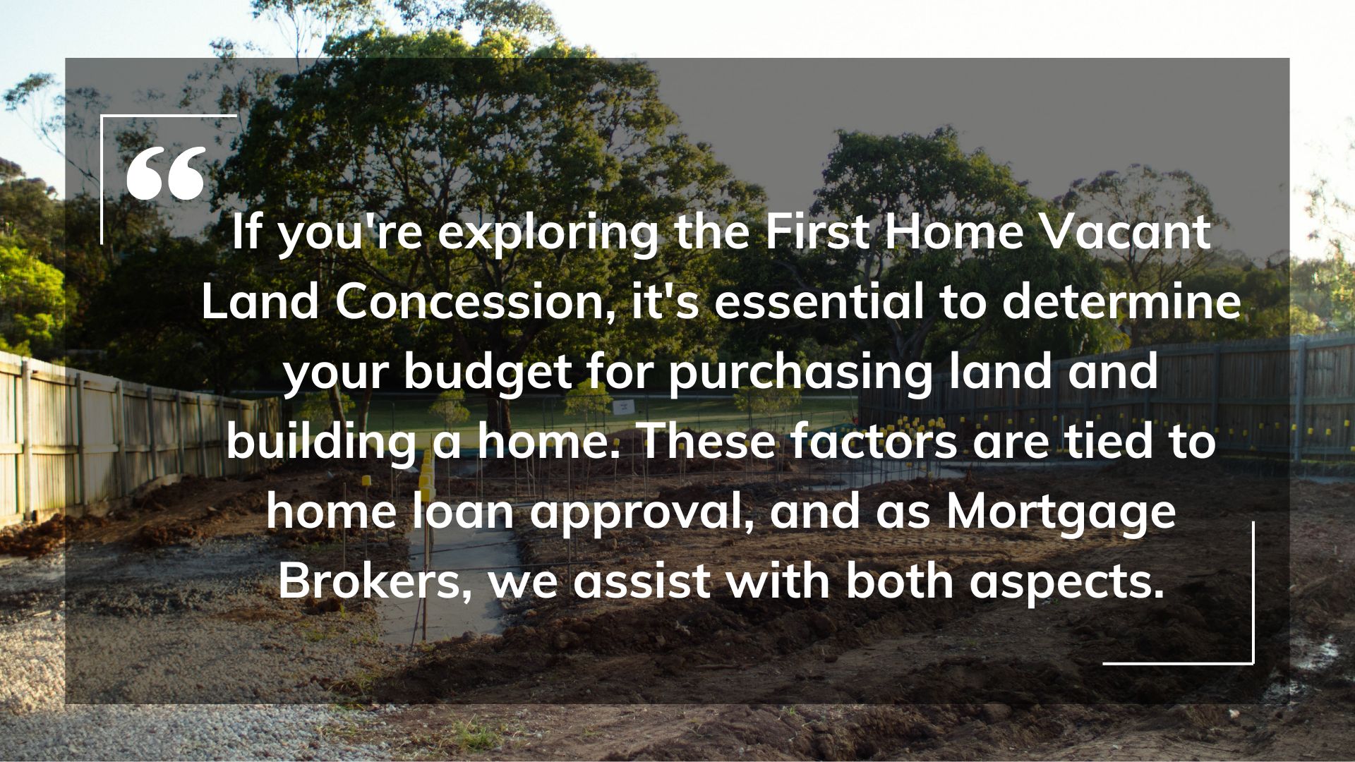 First Home Vacant Land Concession QLD _Blackk Mortgage Brokers